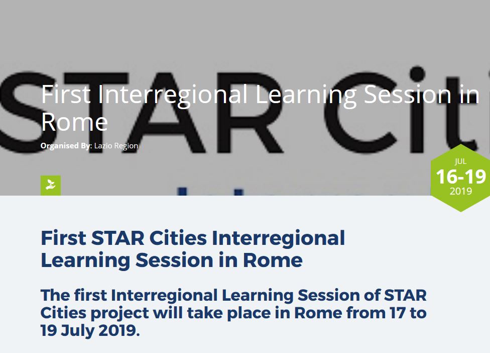 First Star Cities Interregional Learning Session in Rome