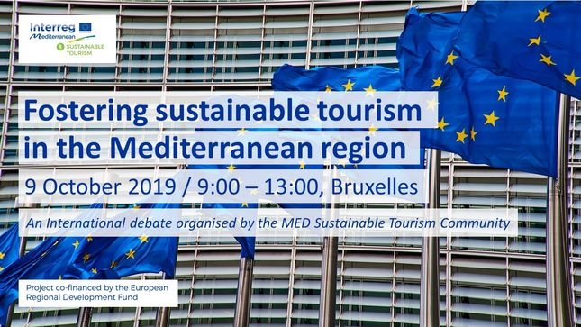 The MED Sustainable Tourism Community will organise on the 9th of October 2019 an event about "Fostering sustainable tourism in the Mediterranean region".  This event, organised in the framework of the European Week of Cities and Regions, has the objective of triggering the discussion on the importance of a sustainable approach in European tourism, with a special focus on the Mediterranean area and the next programming period.  As member of the MED Sustainable Tourism Community and partner of the MITOMED+ P