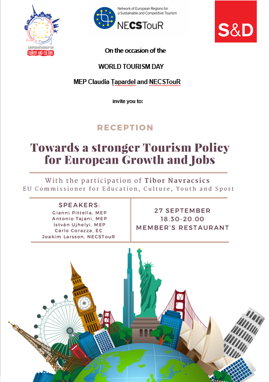 High Level Tourism Reception: "Towards a stronger Tourism Policy for European Growth and Jobs"